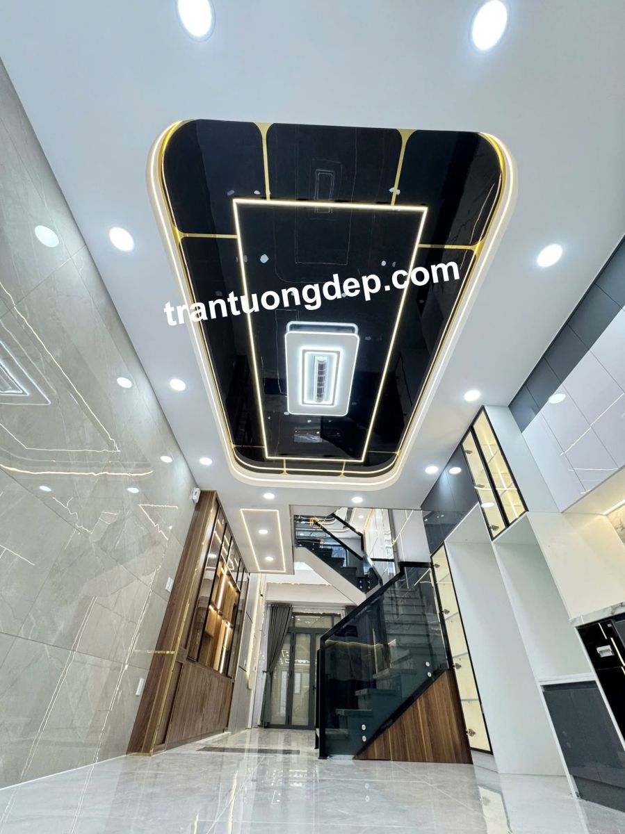 thi công ốp trần gương than tre giá rẻ hcm