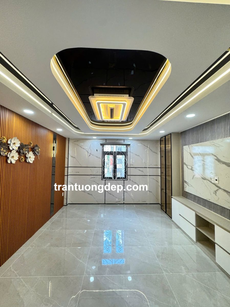 thi công ốp tường pvc giả đá đẹp hcm