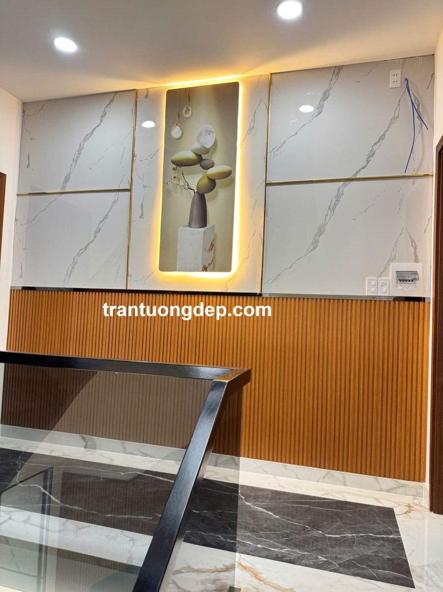 thi công ốp tường pvc giả đá đẹp hcm