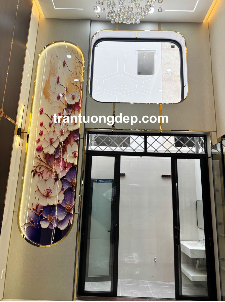 mẫu ốp tường vách thông tầng đẹp