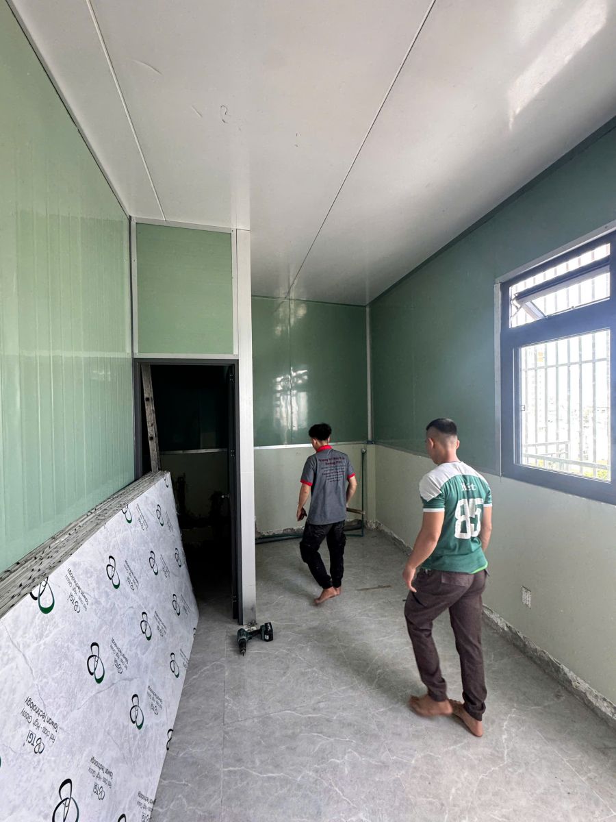 thi công ốp tường giả đá
