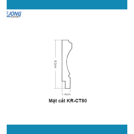 Viền Chân Tường 80mm KR-CT80