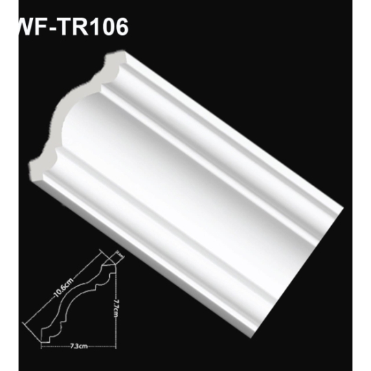 Phào Đầu Trần 106mm WF-TR106