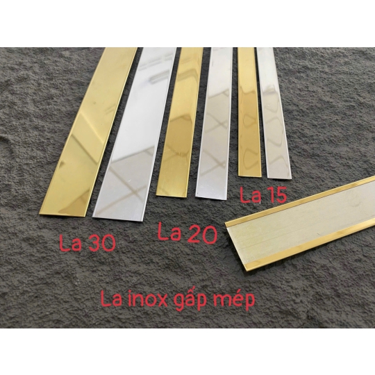 LA 20MM INOX GẤP MÉP CHỐNG BÉN