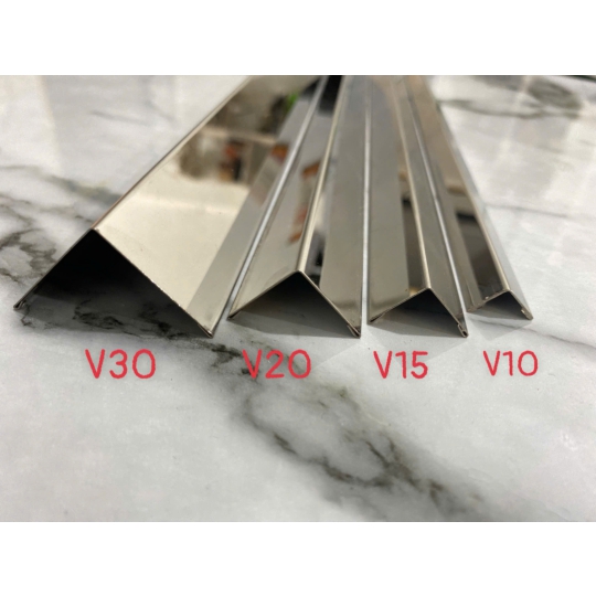 V 30MM INOX GẤP MÉP