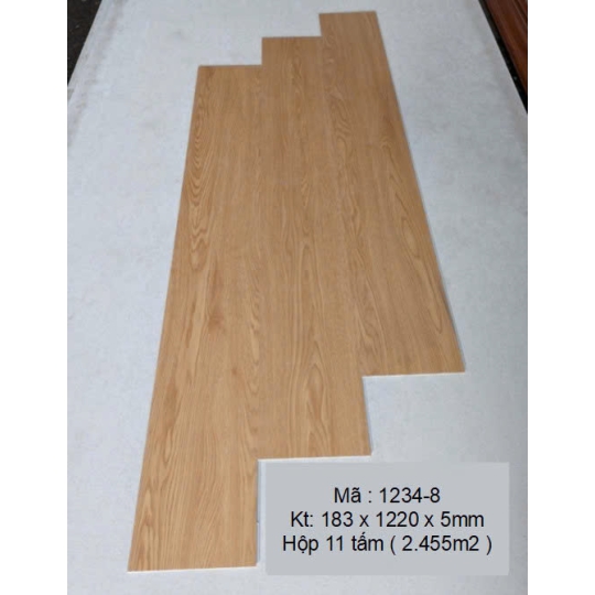 Sàn Nhựa Hèm Khóa 5mm form sẵn