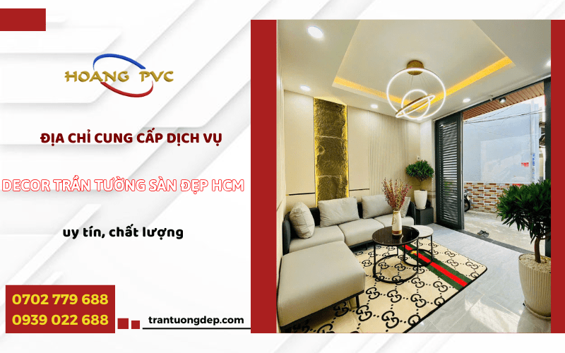 decor trần tường sàn đẹp HCM