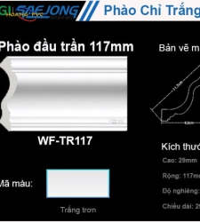 Phào Đầu Trần 117mm WF-TR117