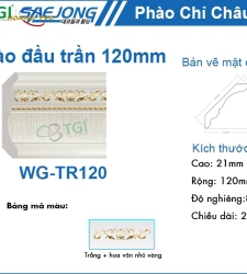 Phào Đầu Trần 120mm WG-TR120