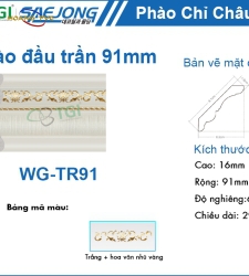 Phào Đầu Trần 91mm WG-TR91
