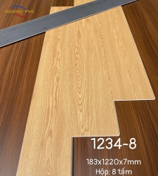 Sàn Nhựa Hèm Khóa 7mm form sẵn 1234-8