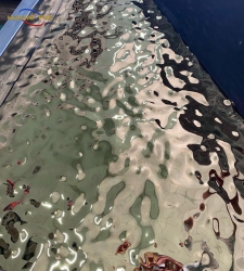 TẤM INOX SÓNG NƯỚC LỚN