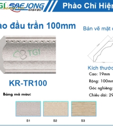 Phào Đầu Trần 100mm KR-TR100