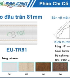 Phào Đầu Trần 81mm EU-TR81