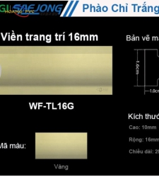 Phào Đầu Trần 16mm WF-TL16G