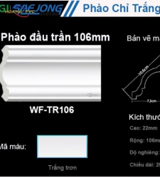 Phào Đầu Trần 106mm WF-TR106