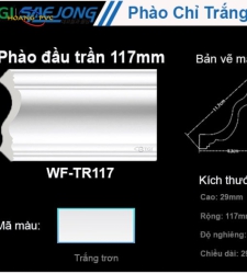 Phào Đầu Trần 117mm WF-TR117